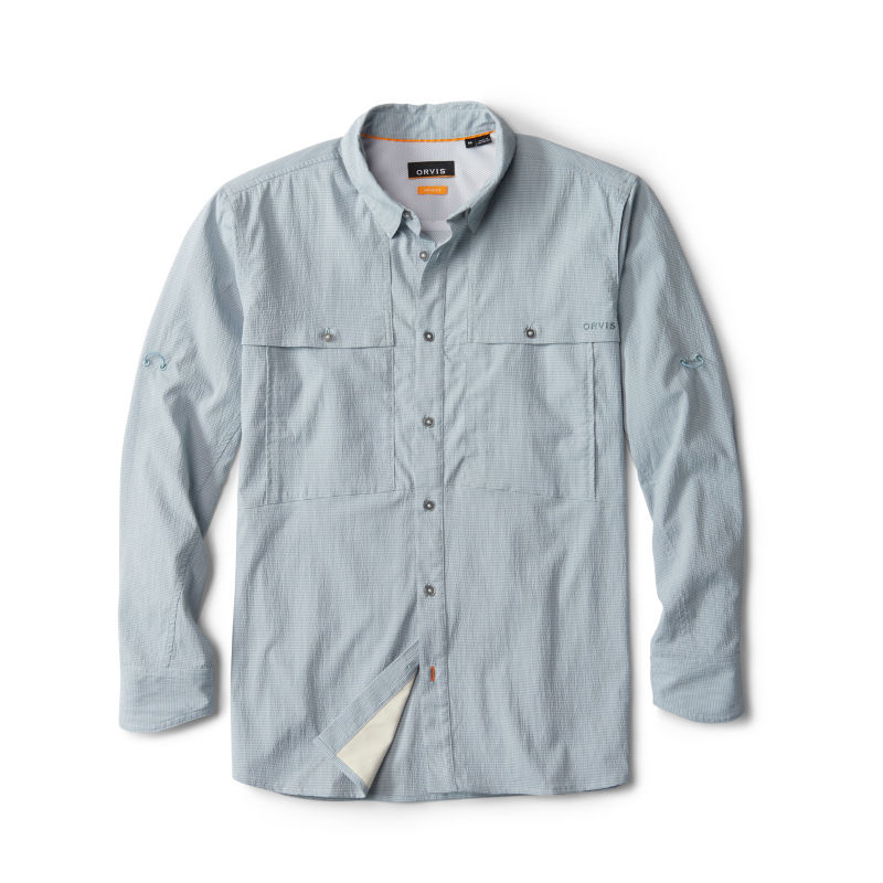 Open Air Caster Long-Sleeve Shirt - MINERAL BLUE/WHITE image number 0