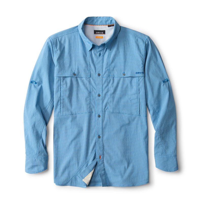 Open Air Caster Long-Sleeve Shirt - PACIFIC BLUE/WHITE image number 2