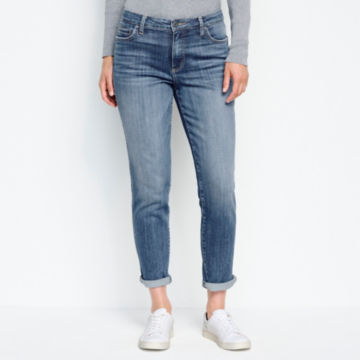 Kut from the Kloth® Catherine Fab Ab High-Rise Boyfriend Jeans - INDIGOimage number 0