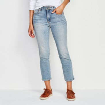 Kut from the Kloth® Elizabeth High-Rise Fab Ab Straight Crop Jeans