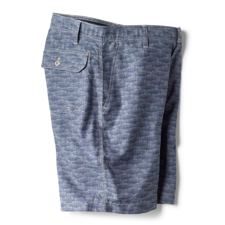 Tech Chambray Shorts - BLUE CHAMBRAY/BROOK TROUT image number 1