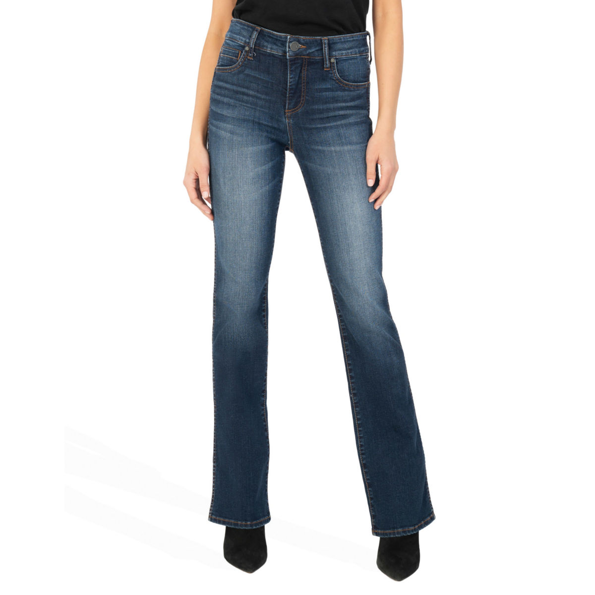 Kut From The Kloth® Natalie High-Rise Fab Ab Bootcut Jean - DARK INDIGOimage number 0