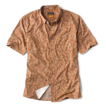 Tropic Tech Printed Short-Sleeved Shirt - BOURBON