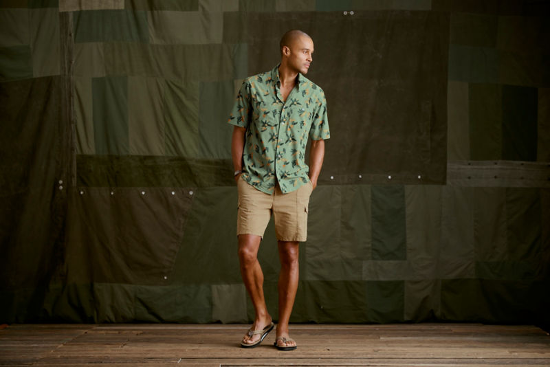 Tropic Tech Printed Short-Sleeve Shirt - ALOE TARPON image number 4
