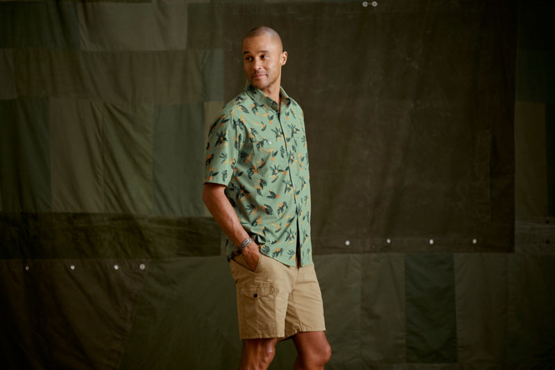 Tropic Tech Printed Short-Sleeve Shirt - ALOE TARPON image number 2