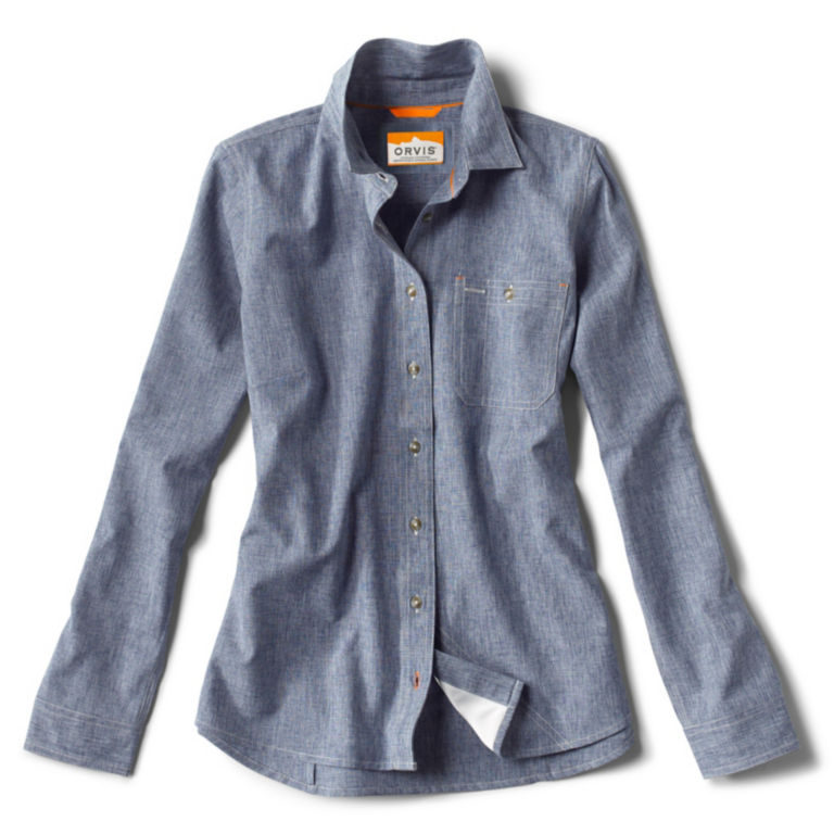 Women’s Long-Sleeved Tech Chambray Work Shirt -  image number 0