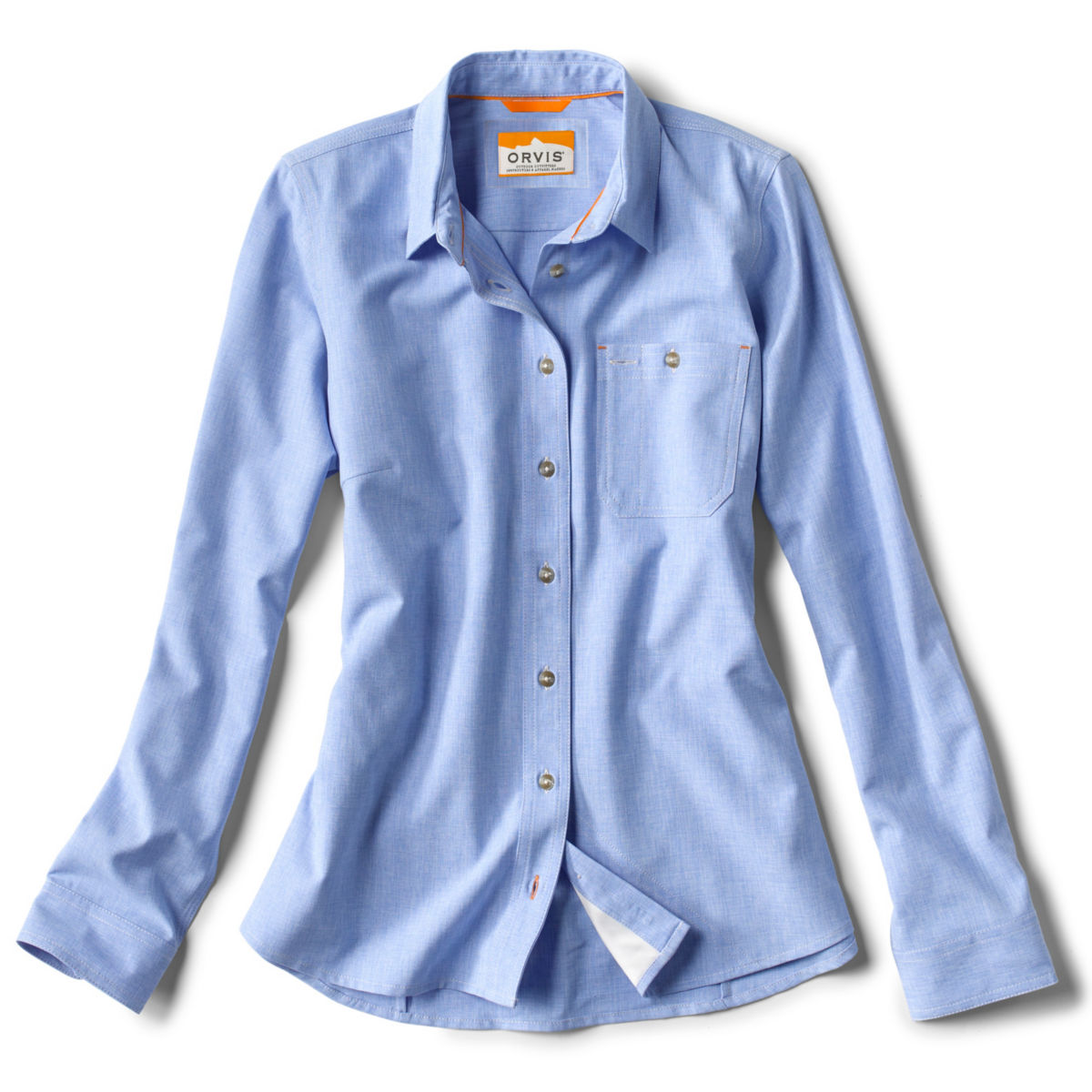 Long-Sleeved Tech Chambray Work Shirt - image number 0