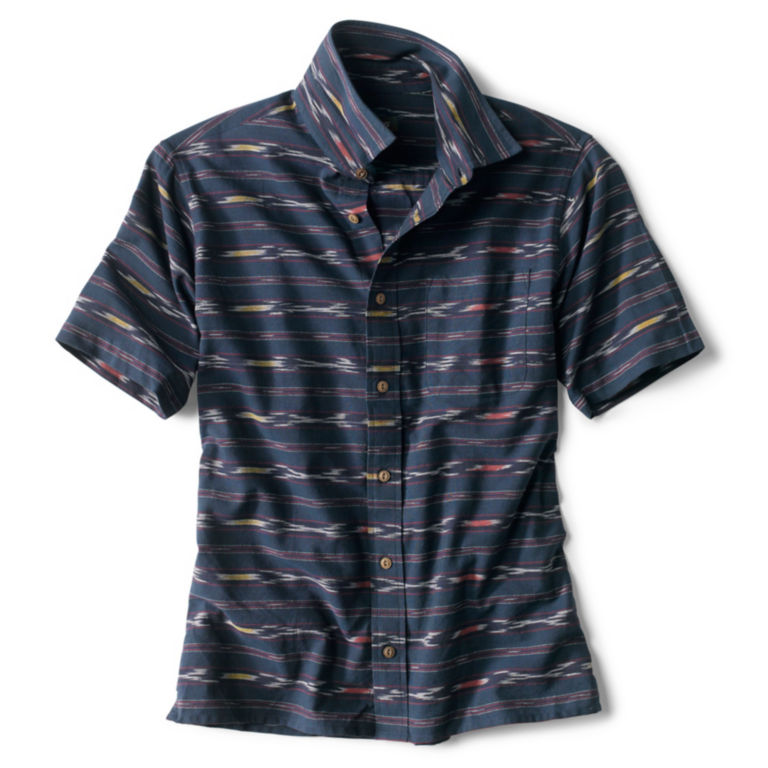 Summerfield Short-Sleeved Ikat Shirt - NAVY image number 0