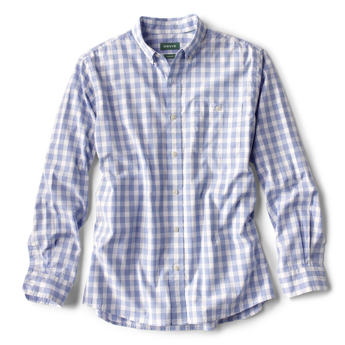 Sutton Long-Sleeved Stretch Shirt - MEDIUM BLUEimage number 0