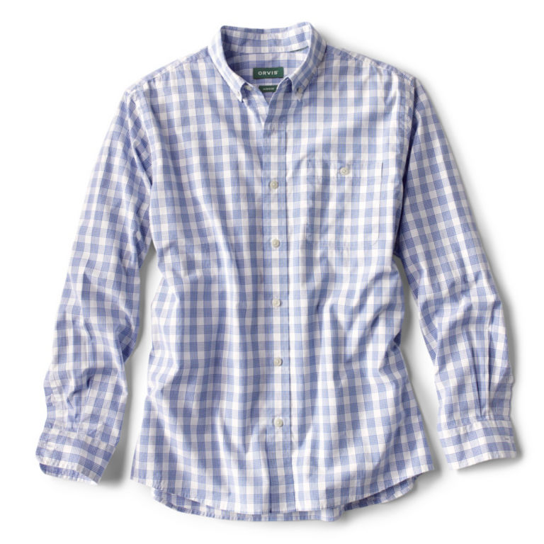 Sutton Long-Sleeved Stretch Shirt - MEDIUM BLUE image number 0