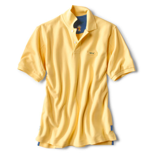 A yellow polo shirt