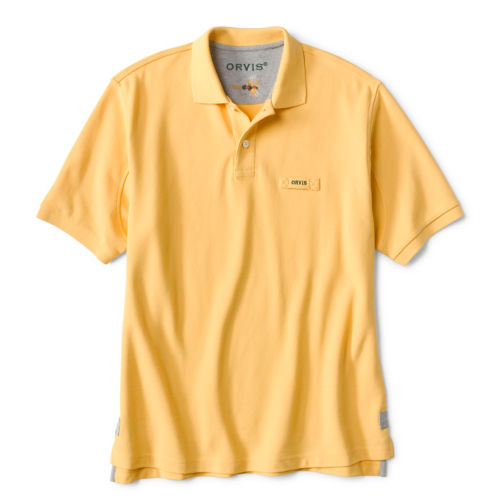 A yellow polo shirt.