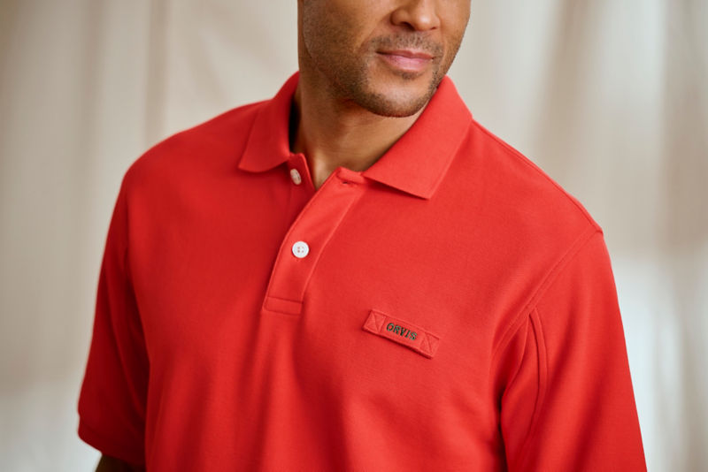 Orvis Signature Polo - BLUE LAGOON/TRUE NAVY STRIPE image number 2