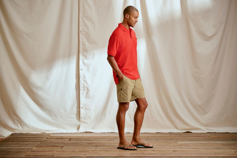 Orvis Signature Polo - BLUE LAGOON/TRUE NAVY STRIPE image number 4