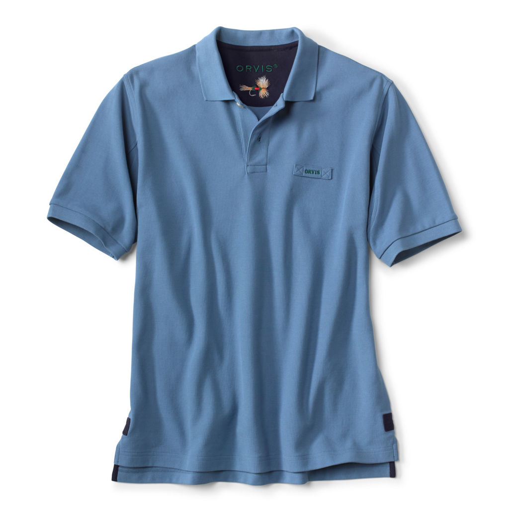 The Orvis Signature Polo Shirt - STORM BLUE image number 0