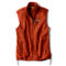 Recycled Sweater Fleece Vest - BURNT ORANGE image number 0