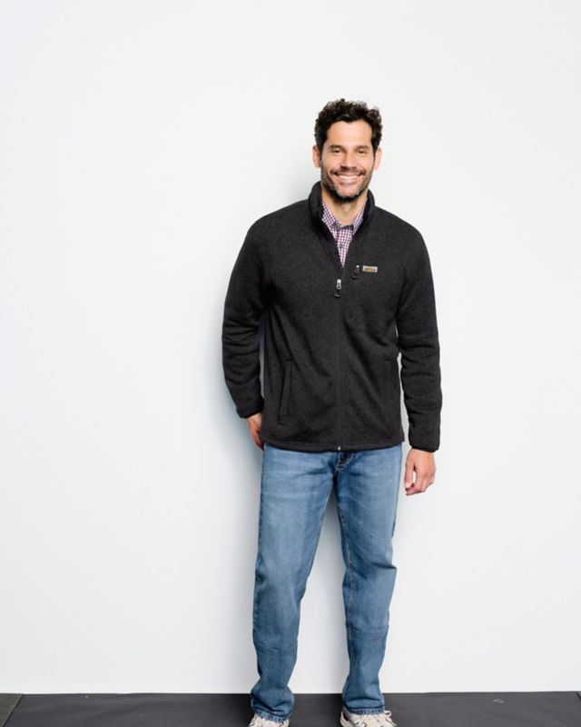 R65&trade;  Sweater Fleece Jacket - BLACK image number 1