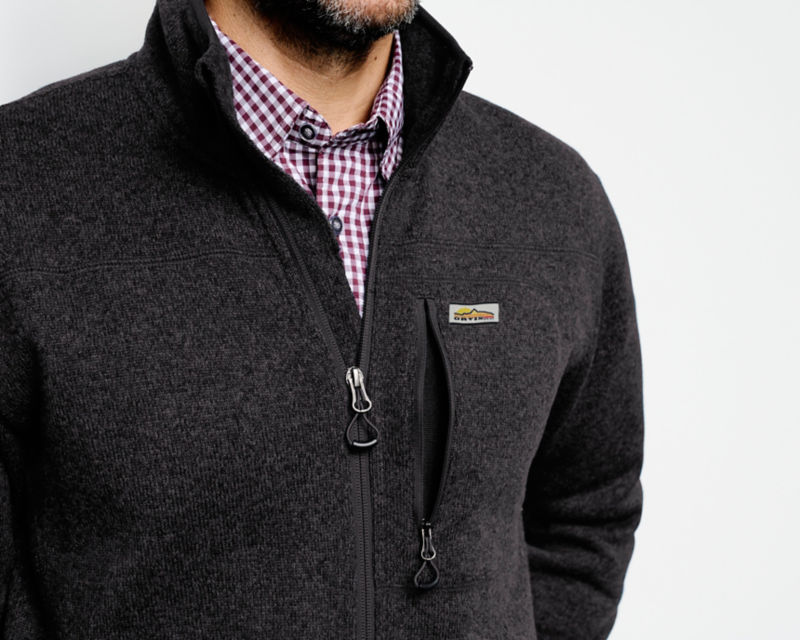 R65&trade;  Sweater Fleece Jacket - BLACK image number 4