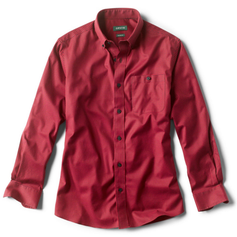 Buffalo-Check Wrinkle-Free Comfort Stretch Shirt - RED image number 0