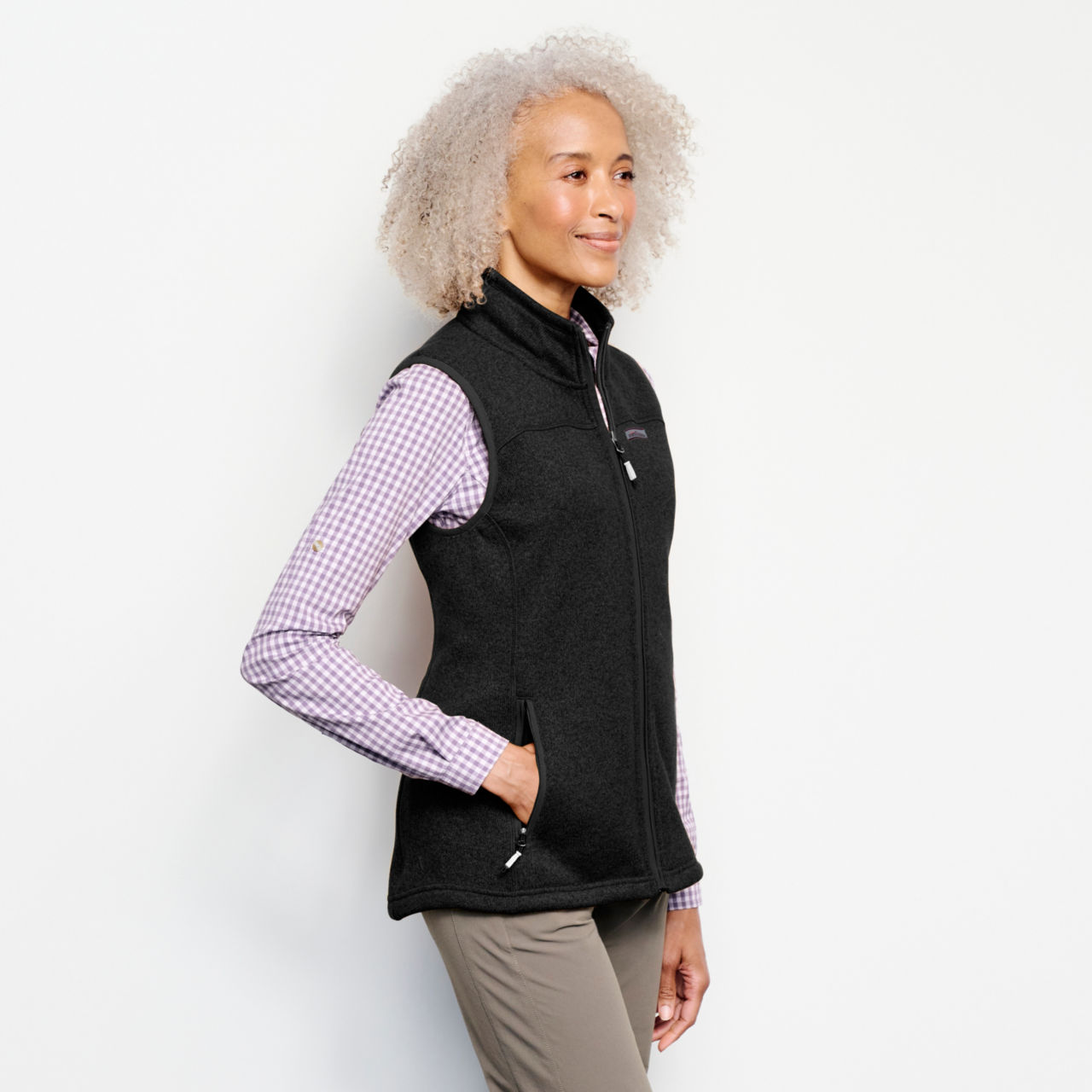 Recycled Sweater Fleece Vest -  image number 2