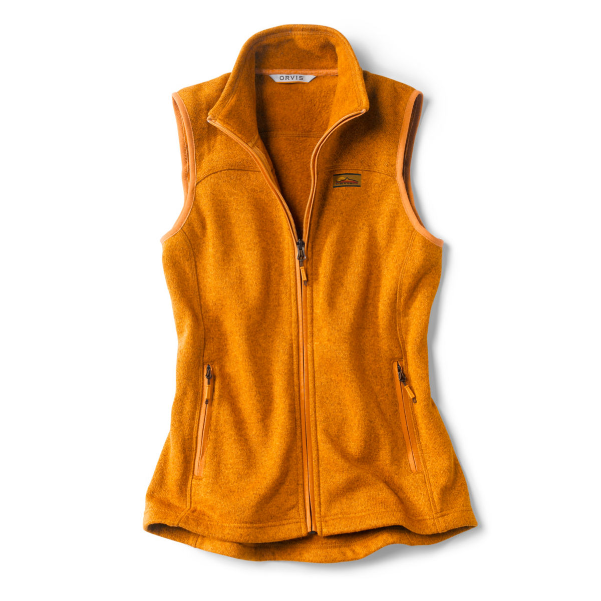 Recycled Sweater Fleece Vest - HARVEST GOLDimage number 0