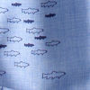 Women's Tech Chambray Work Shirt - MEDIUM BLUE FISH PRINT