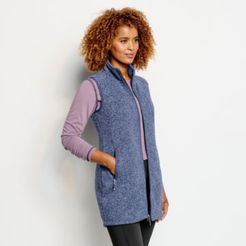 Women’s Recycled Sweater Fleece Tunic Vest - image number 1
