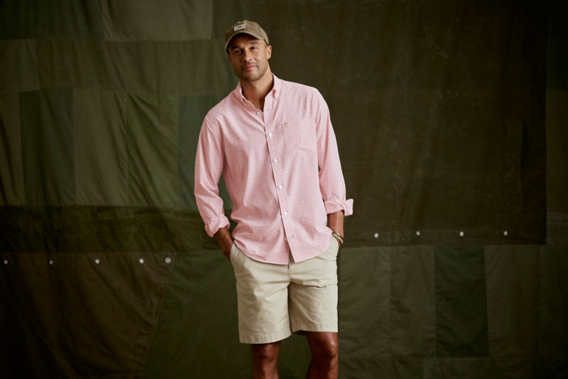 1856 Stretch Twill 9" Chino Shorts - SHIITAKE image number 1