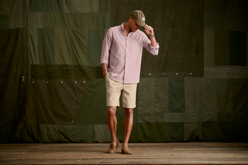 1856 Stretch Twill 9" Chino Shorts - SHIITAKE