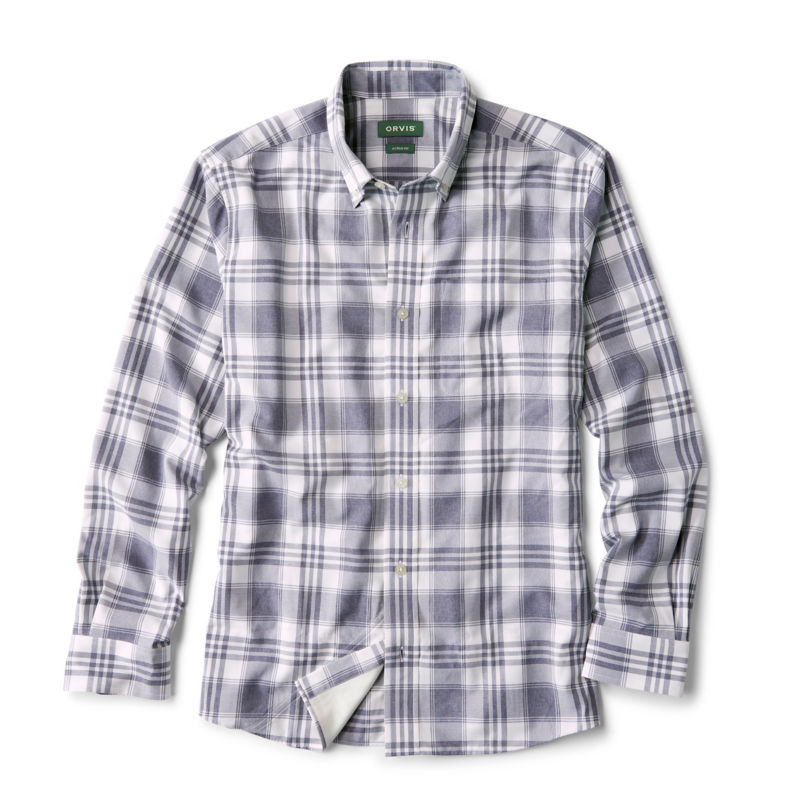 Men's Ultralight Comfort Stretch Long-Sleeve Shirt - TRUE NAVY/SNOW image number 0