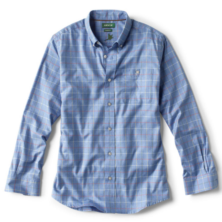 Country Twill Long-Sleeved Button-Down Shirt - BLUE image number 0