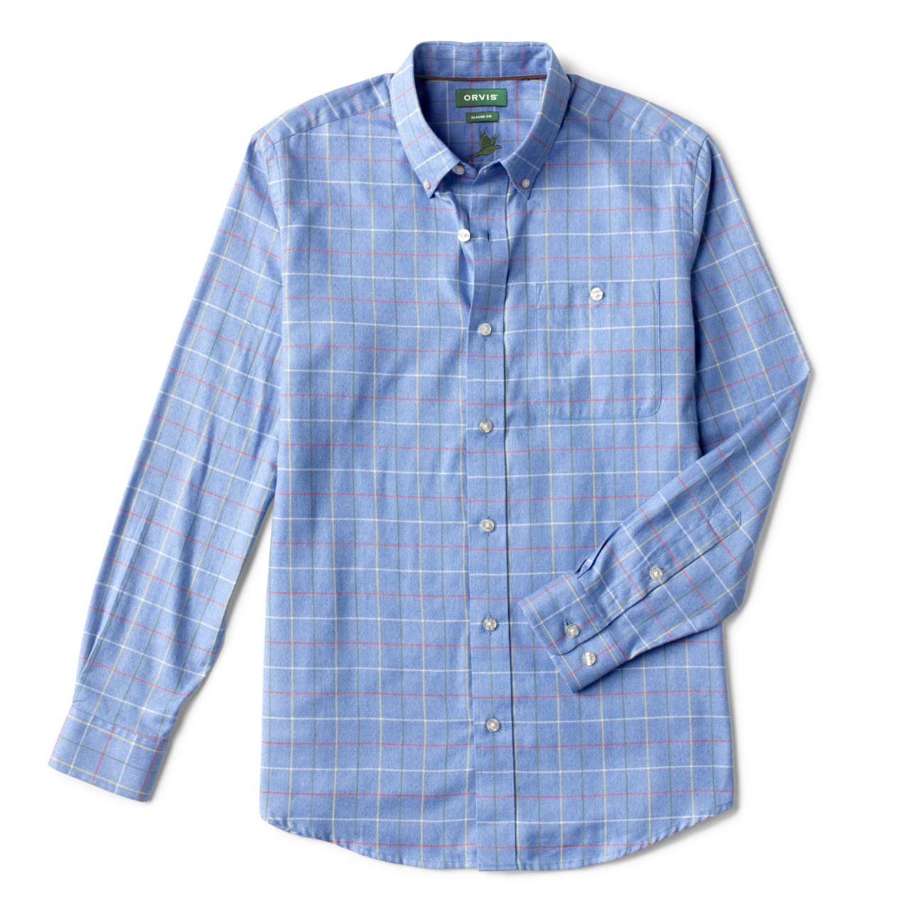 Country Twill Long-Sleeved Button-Down Shirt - BLUE image number 1