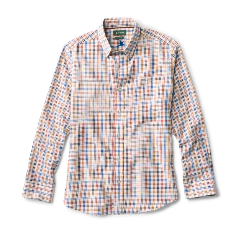 Country Twill Long-Sleeve Button-Down Shirt - TRUE NAVY/EMBER