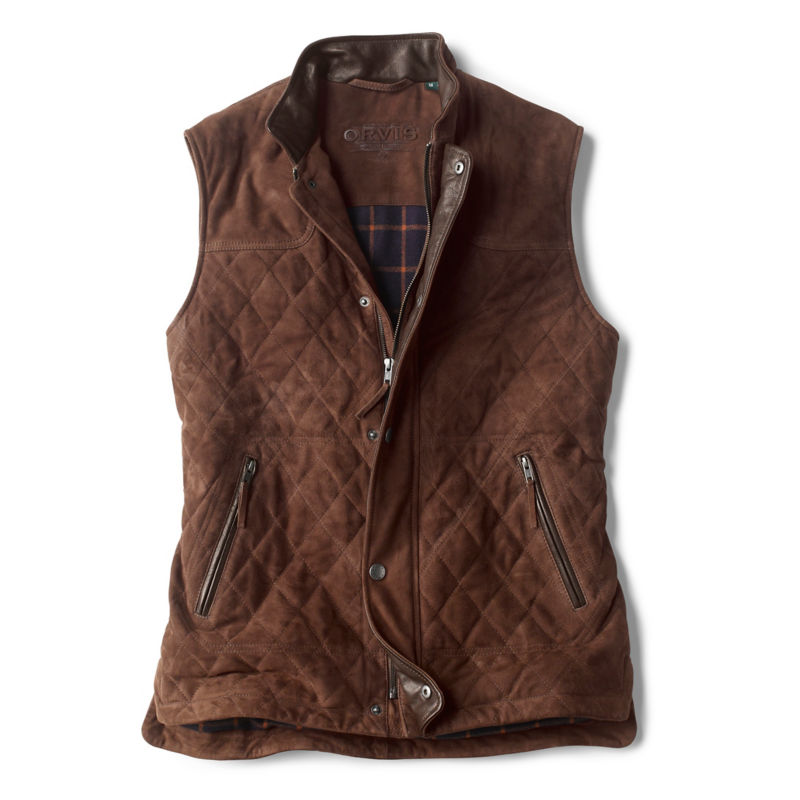 RT7 DiamondQuilted Goat Suede Vest Orvis