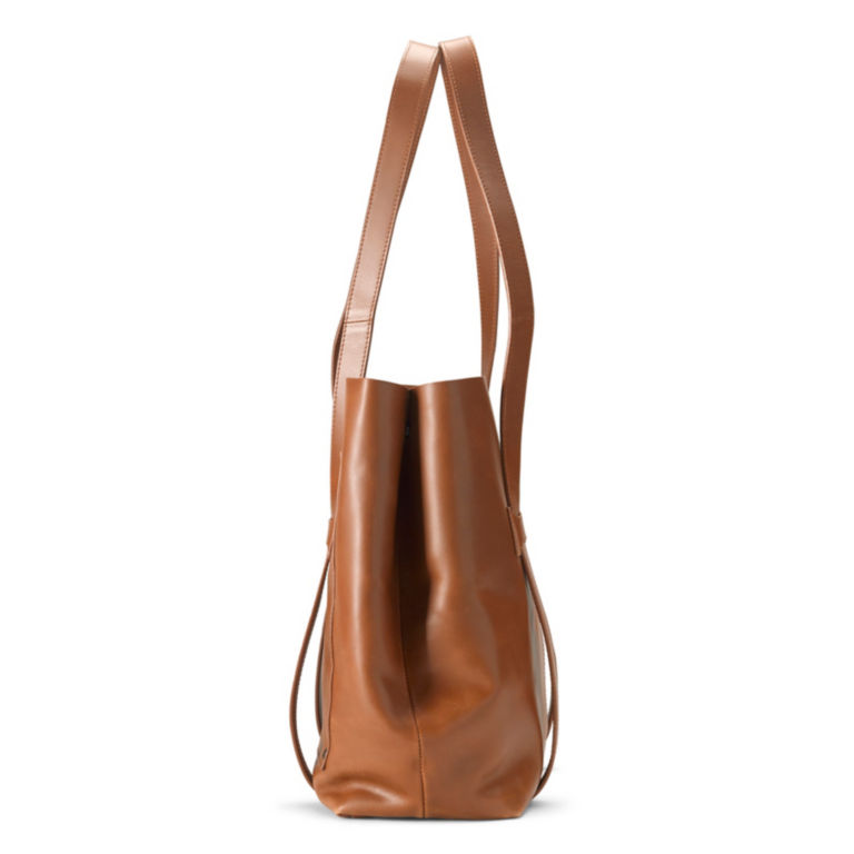 Dolly Leather Tote - TOFFEE image number 1