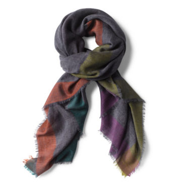 Colorblocked Square Scarf - 