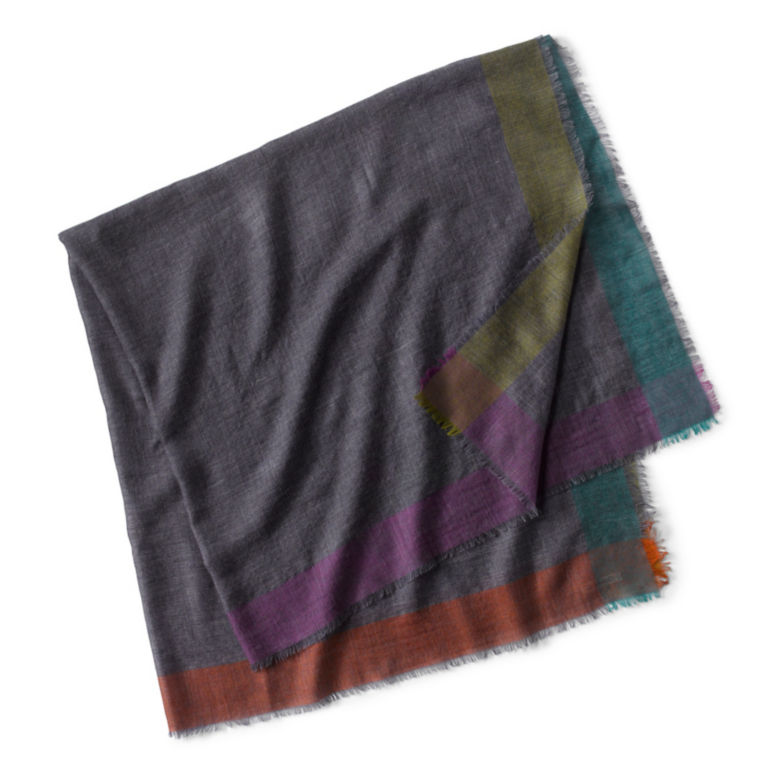 Colorblocked Square Scarf - BLUE/MULTI image number 1