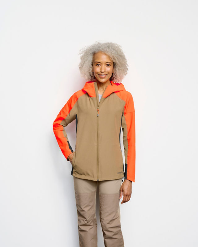 Women&rsquo;s PRO LT Softshell Hoodie - BLAZE ORANGE