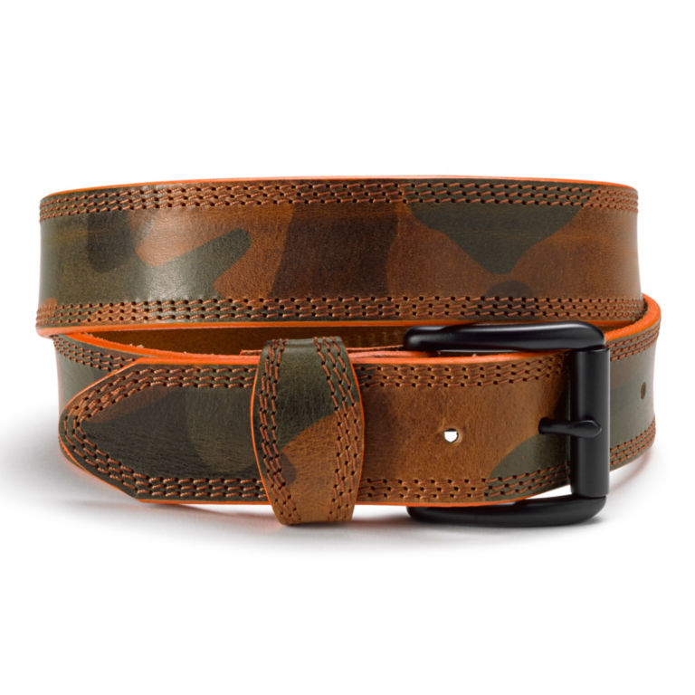 Camo Leather Belt - CAMO image number 0