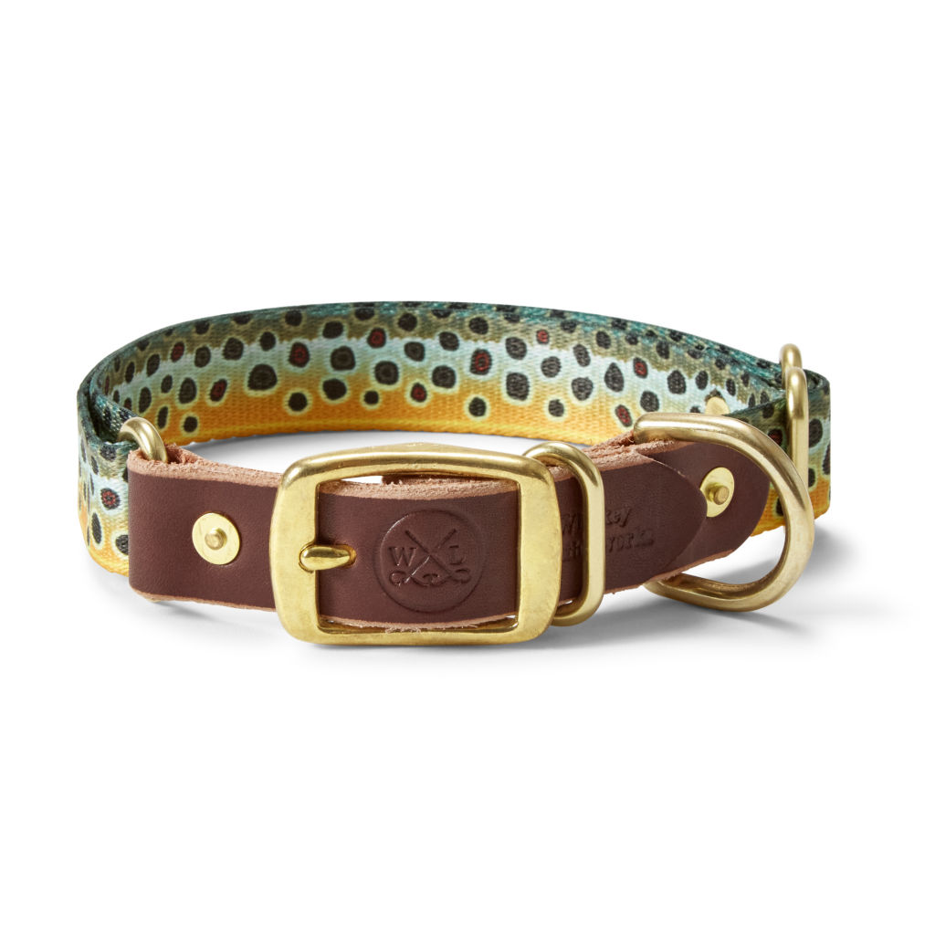 Whiskey Leatherworks Adjustable Collar - BROWN TROUT image number 0