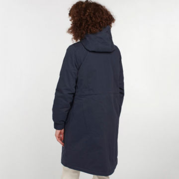 Barbour® Hauxley Hooded Raincoat - NAVY image number 1