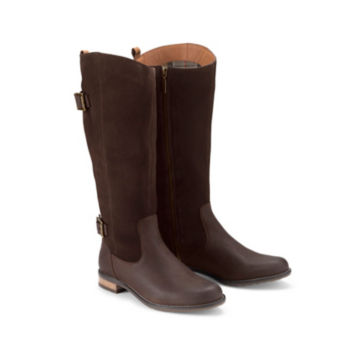 Barbour® Elizabeth Boots - CHOCOLATE LEATHER/SUEDE image number 0