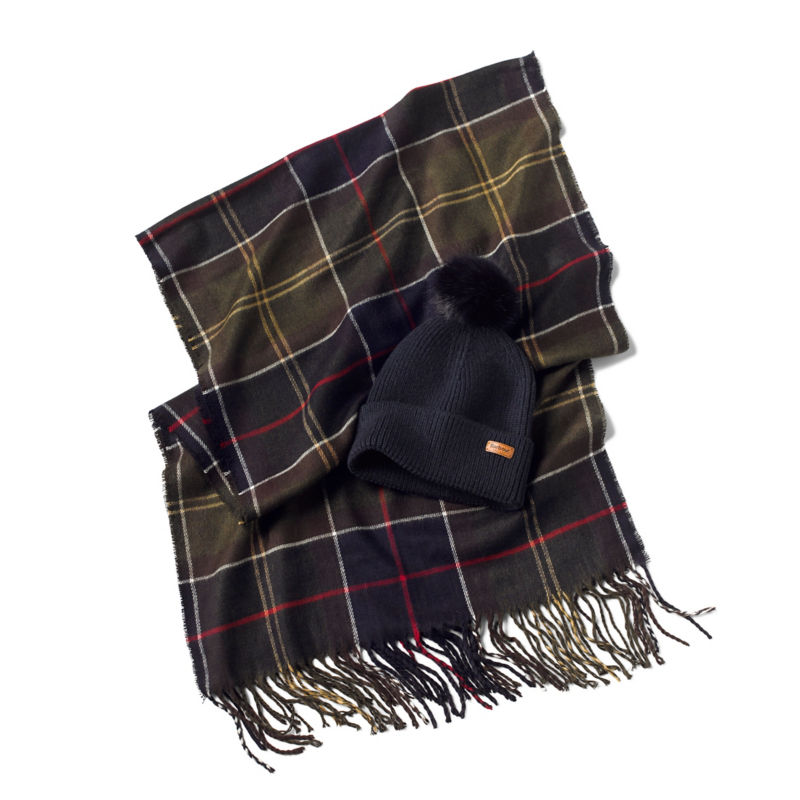 barbour scarf and glove gift box