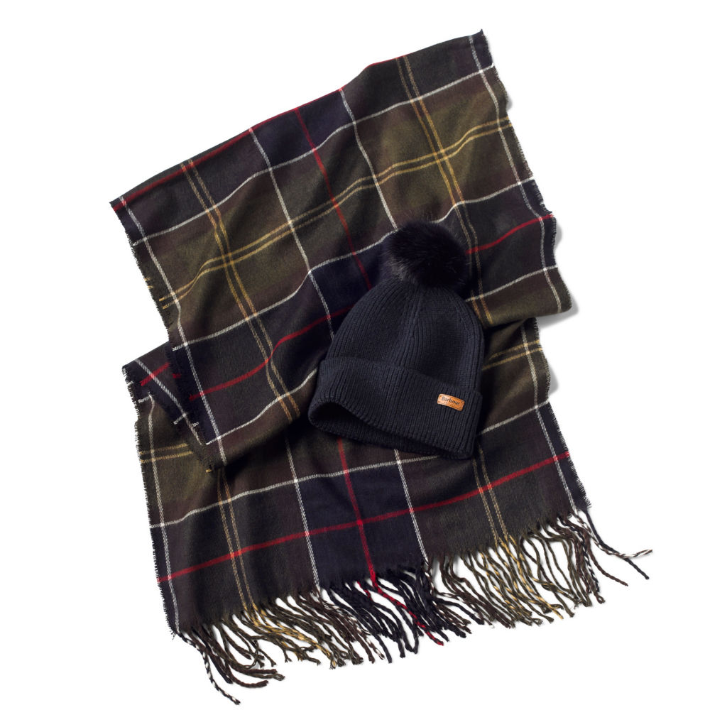 Barbour® Dover Beanie & Hailes Wrap Set - CLASSIC image number 0