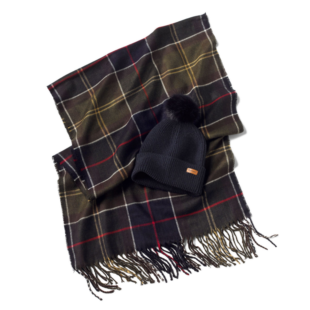 Barbour® Dover Beanie & Hailes Wrap Set - CLASSICimage number 0
