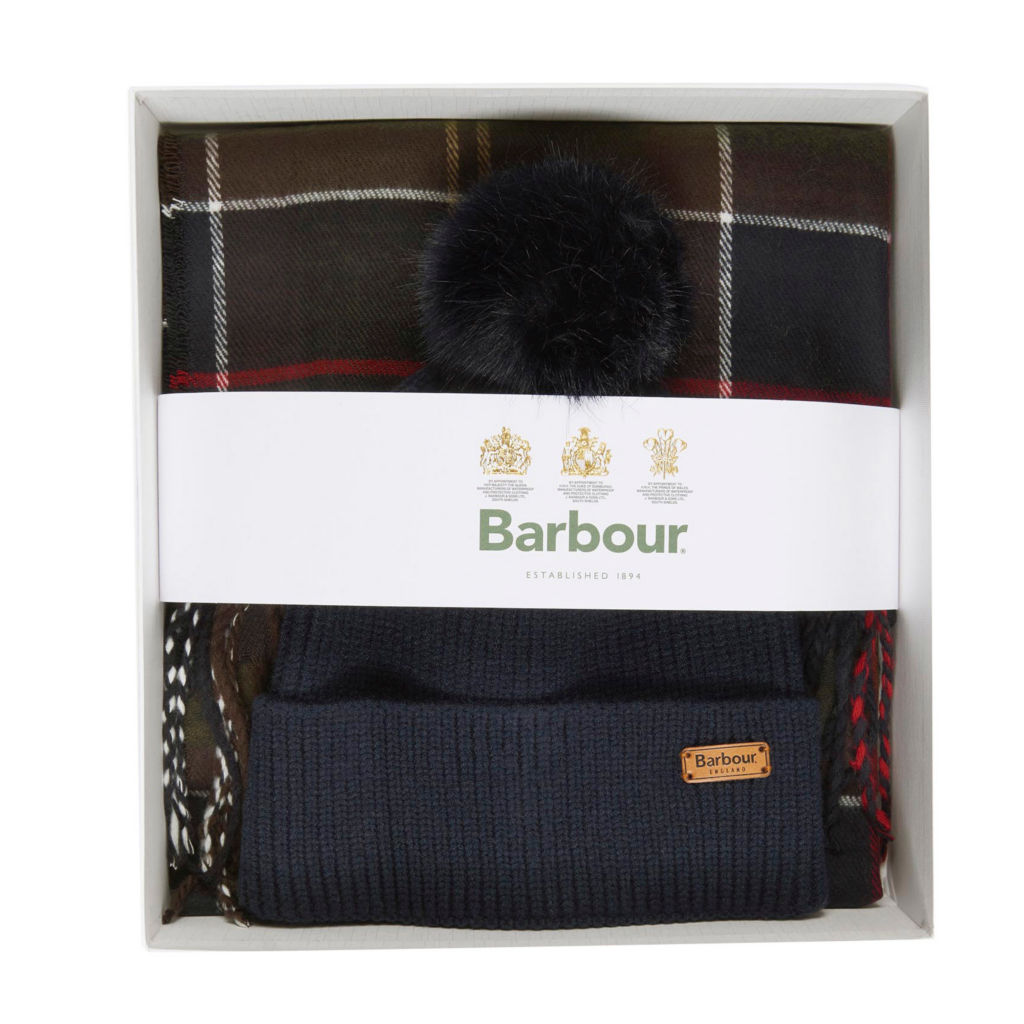 Barbour® Dover Beanie & Hailes Wrap Set - CLASSIC image number 1