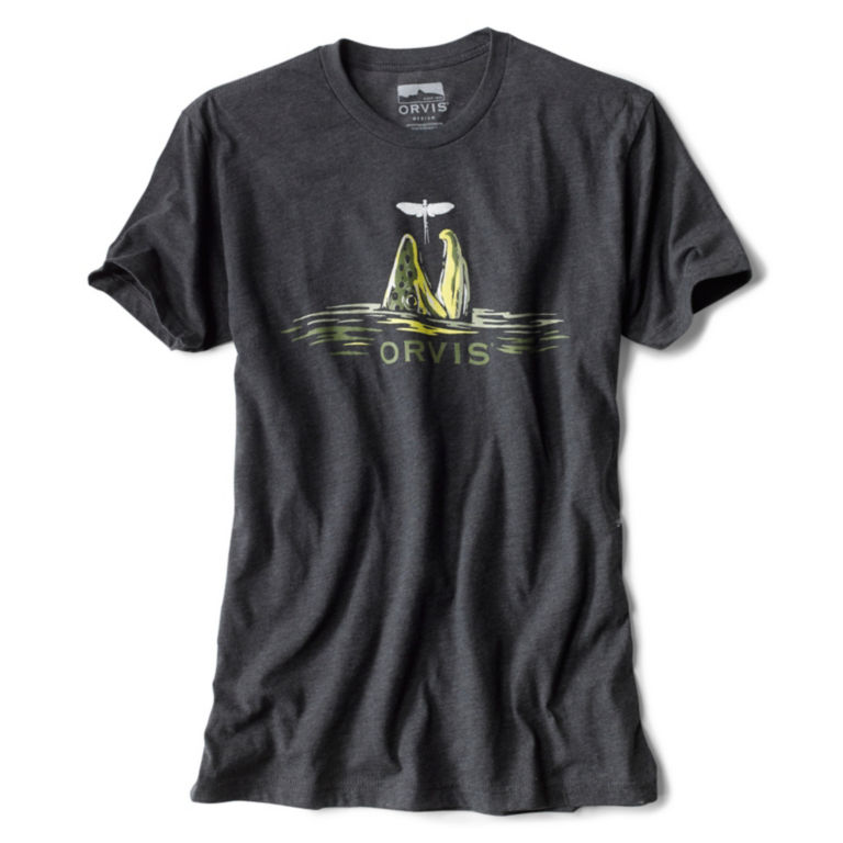 Brown Trout Rise T-Shirt - CHARCOAL image number 0