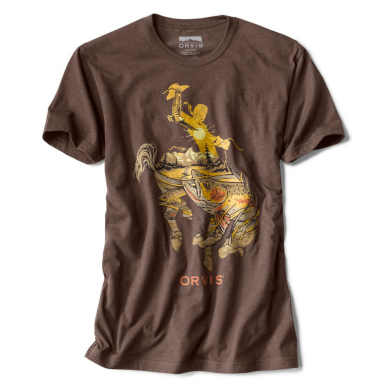 Brown Trout Cowboy Tee - ESPRESSO image number 0