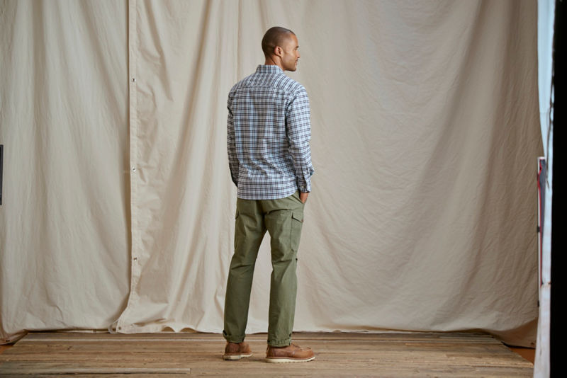 No-Work Long-Sleeve Shirt - BLUE MIST/NAVY image number 3