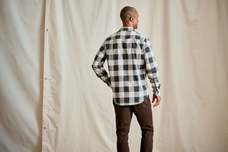 No-Work Long-Sleeve Shirt - TRUE NAVY/TURMERIC image number 3